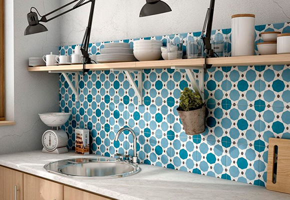 Resultado de imagen de cocinas con salpicaderos de azulejos